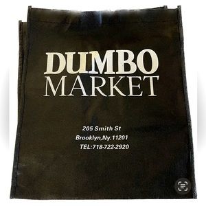 😎 Brooklyn Shopping Tote Bag from DUMBO Market in black